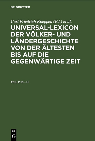 Universal-Lexicon der Völker- und Ländergeschichte von der ältesten... / D - H
