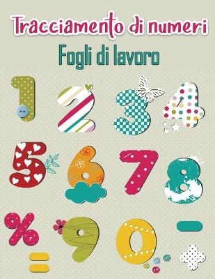 Libro di ricalco dei numeri per bambini in et&agrave; prescolare - Niels Paulsen