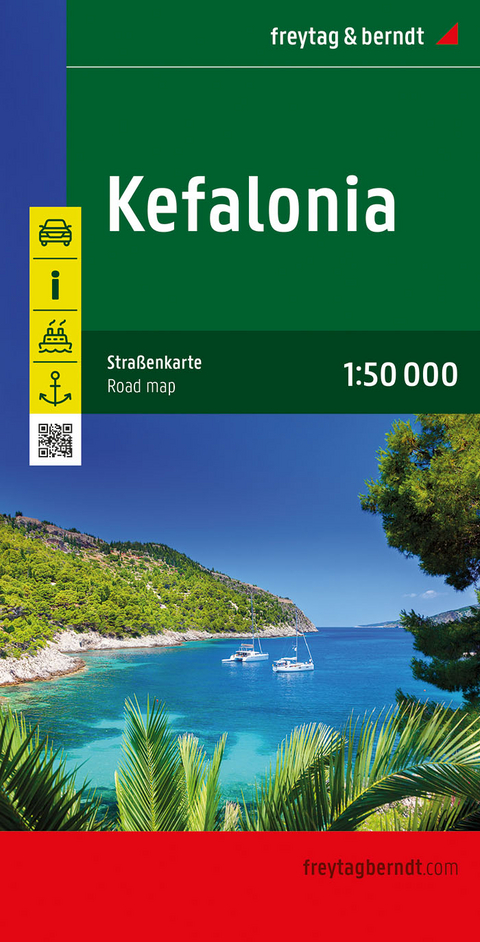 Kefalonia, Stra&szlig;enkarte 1:50.000, freytag & berndt