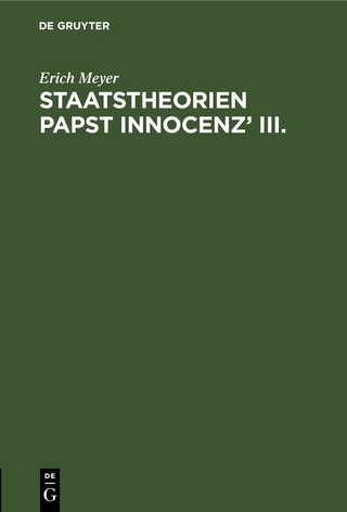 Staatstheorien Papst Innocenz’ III.