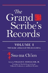 The Grand Scribe's Records - Ch'ien, Ssu-Ma; Nienhauser, William H.