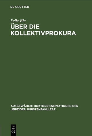 Über die Kollektivprokura