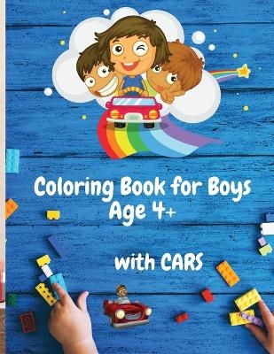Coloring Book for Boys with Cars Age 4+ - Julie Karston