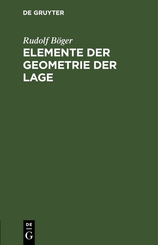 Elemente der Geometrie der Lage