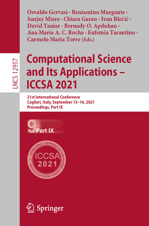 Computational Science and Its Applications – ICCSA 2021 - 