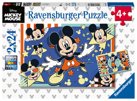 Ravensburger Kinderpuzzle 05578 - Film ab! - 2x24 Teile Disney Puzzle f&uuml;r Kinder ab 4 Jahren