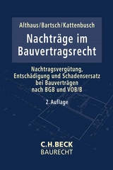 Nachträge im Bauvertragsrecht - 