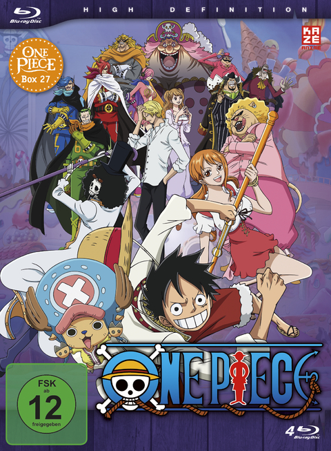 One Piece - TV-Serie - Box 27 (Episoden 805-828) [4 Blu-rays] - Junji Shimizu Miyamoto  K&ocirc;nosuke Uda  Munehisa Sakai  Hiroaki