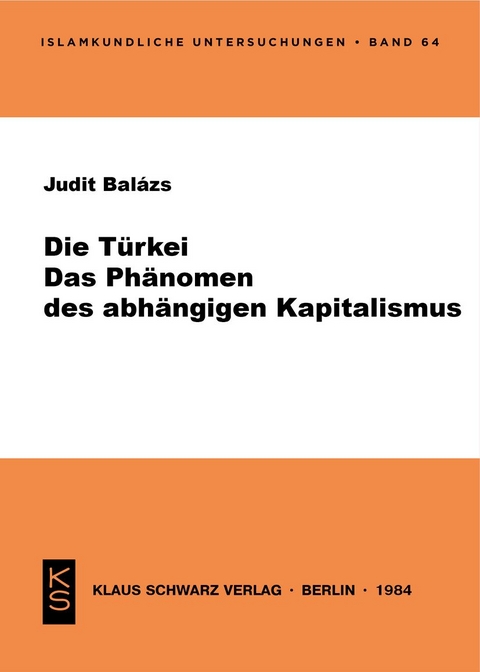 Die T&uuml;rkei - Judith Bal&aacute;sz