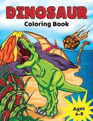 Dinosaur Coloring Book for Kids Ages 4-8