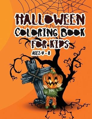 Halloween coloring book for kids ages 4 - 8