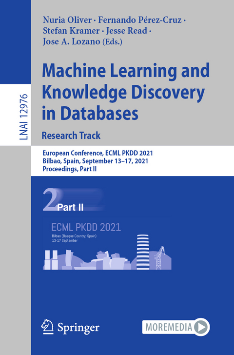 Machine Learning and Knowledge Discovery in Databases. Research Track - 
