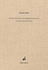 Die Personennamen der altbabylonischen Texte aus &Scaron;ubat-Enlil &bdquo;Tall Leilan&ldquo;. - Farouk Ismail