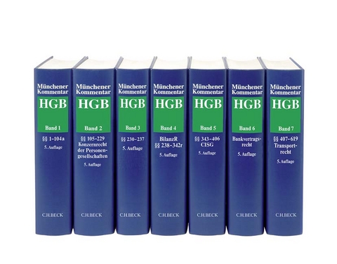 M&uuml;nchener Kommentar zum Handelsgesetzbuch Gesamtwerk - 