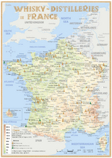 Whisky Distilleries France and BeNeLux - Tasting Map - R&uuml;diger J&ouml;rg Hirst