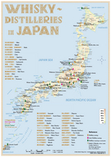 Whisky Distilleries Japan - Tasting Map - R&uuml;diger J&ouml;rg Hirst