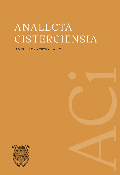 Analecta Cisterciensia 70 (2020) - Band 2/2 (Fasc. 2) - 