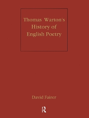 Warton's History of English Poetry