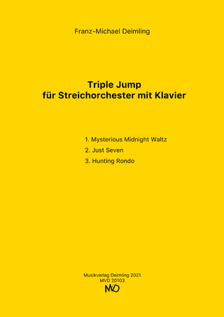 Triple Jump für Streichorchester mit Klavier