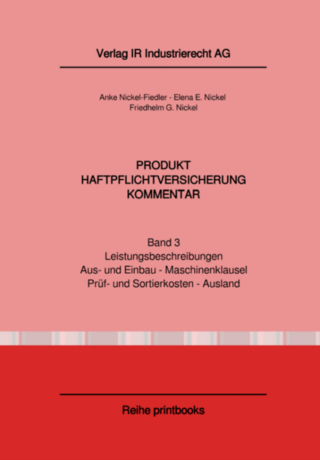 Produkthaftpflichtversicherung / Produkthaftpflichtversicherung Kommentar