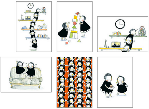 Klappkarten "Gl&uuml;ck" (Briefh&uuml;lle mit Seidenfutter)