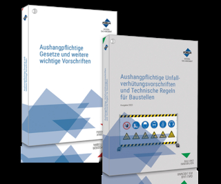 Das Aushangpflichten-Paket für Baustellen: Aushangpflichtige Gesetze + Unfallverhütungsvorschriften