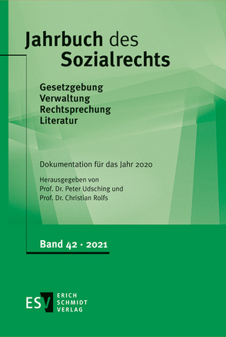 Jahrbuch des Sozialrechts (der Gegenwart). Gesetzgebung - Verwaltung... / Jahrbuch des Sozialrechts - - Dokumentation für das Jahr 2020