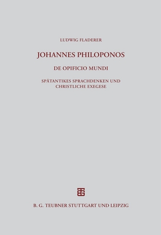 Johannes Philoponos. De opificio mundi