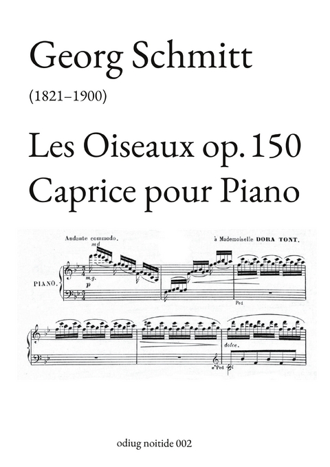 Les Oiseaux op. 150 - Georg Schmitt, Guido Johannes Joerg