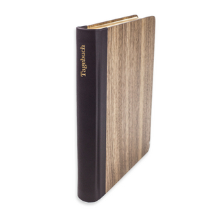 Tagebuch in Holzeinband Nussbaum dunkel
