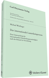 Der internationale Lauterkeitsprozess - Michael Wittlinger