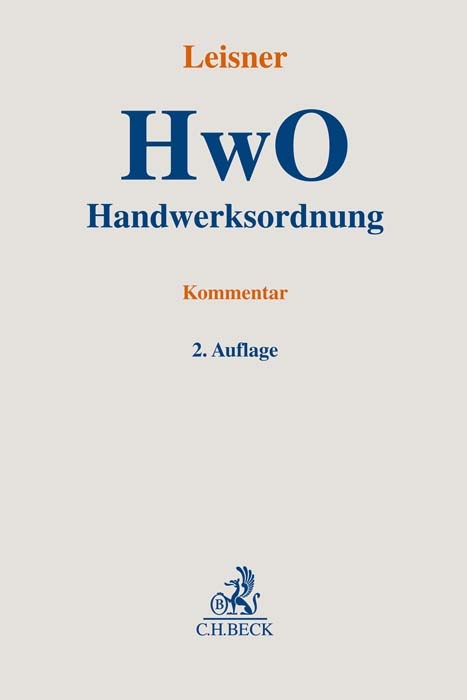 Handwerksordnung. HwO - 