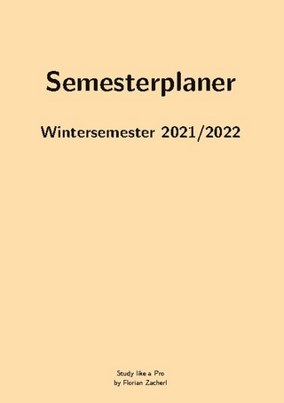 Semesterplan WS202122