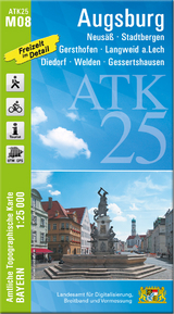 ATK25-M08 Augsburg (Amtliche Topographische Karte 1:25000) - 