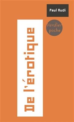 De l'érotique - Paul Audi