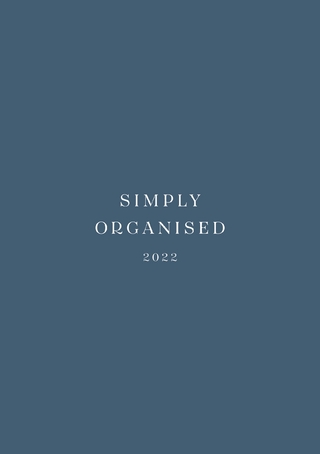 SIMPLY ORGANISED 2022 - simply blue