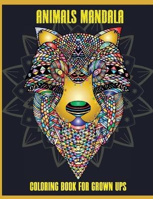 Animals Mandala Coloring Book for Grown Ups