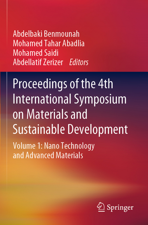 Proceedings of the 4th International Symposium on Materials and Sustainable Development - 