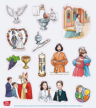 Stickerbogen: Erzähl mir was über die Sakramente