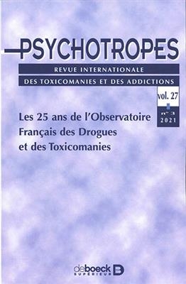 Psychotropes, n° 3 (2021). Les 25 ans de l'Observatoire français des drogues et des toxicomanies