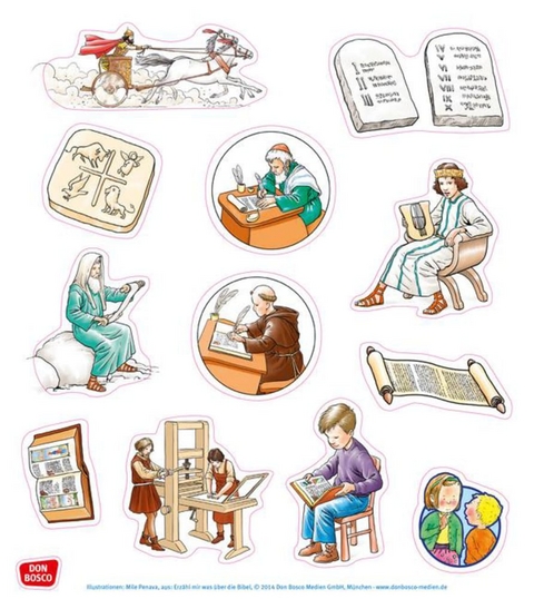 Stickerbogen: Erz&auml;hl mir was &uuml;ber die Bibel