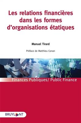 Les relations financières dans les formes d'organisations étatiques