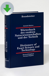 W&ouml;rterbuch der exakten Naturwissenschaften und der Technik Deutsch-Englisch / Englisch-Deutsch - Anton&iacute;n Kučera