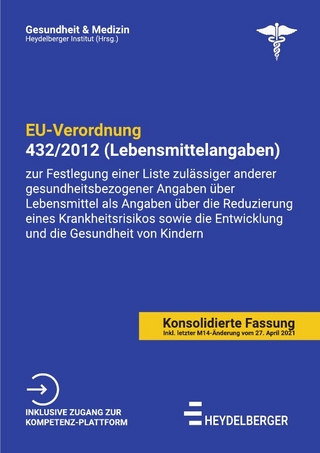 Gesundheit und Medizin / EU-Verordnung 432/2012 (Lebensmittelangaben)