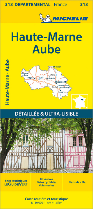 Aube Haute-Marne - Michelin Local Map 313