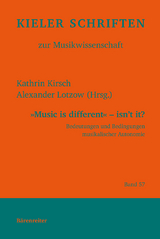 "Music is different" - isn&acute;t it? - 