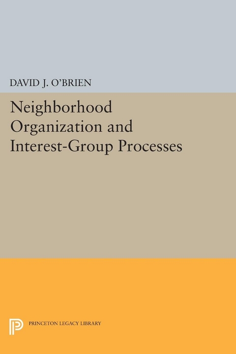 Neighborhood Organization and Interest-Group Processes - David J. O'Brien