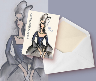 Mode Glückwunschkarte