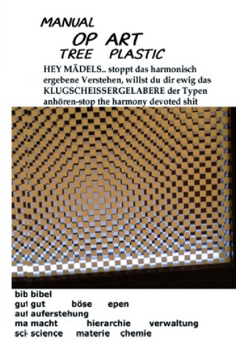 OP art tree plastic - Red WOMAN