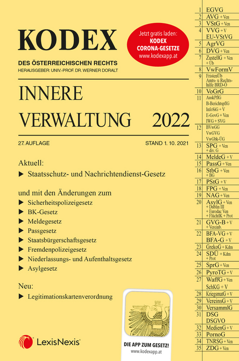 KODEX Innere Verwaltung 2022 - inkl. App - 